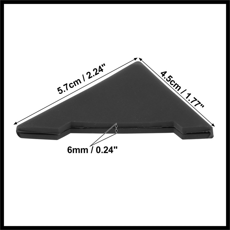 Hihaha 2pcs PVC Universal Car Door Corner Edge Guard Bumper