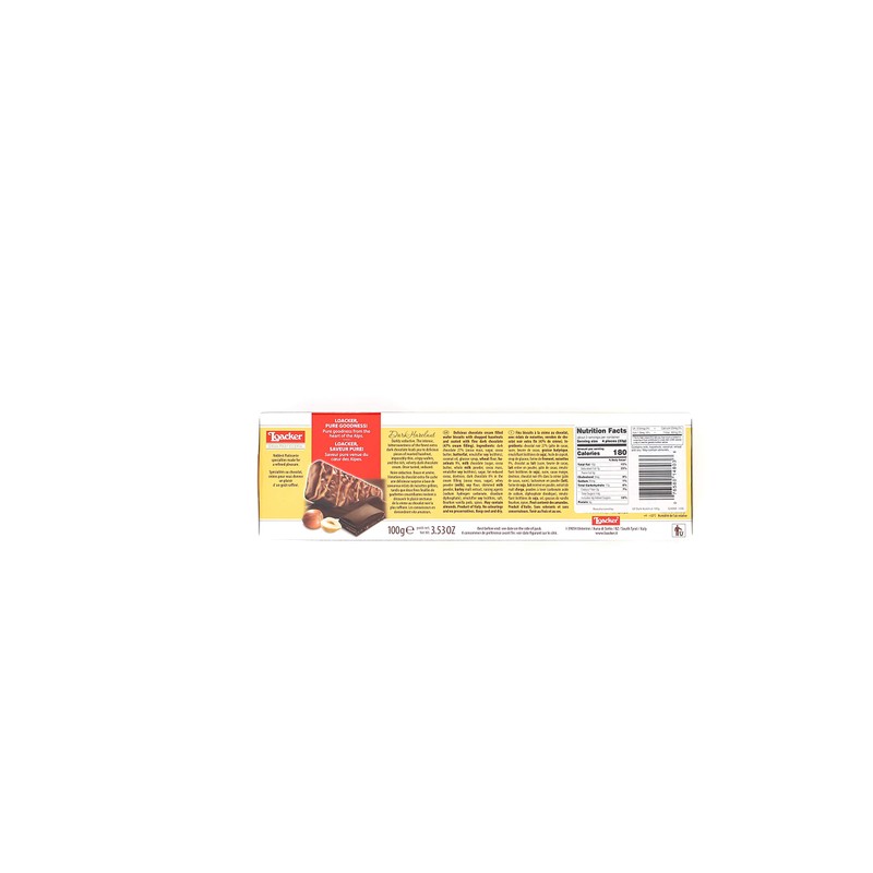 Loacker Patisserie Dark Hazelnut, 100g/3.53oz.
