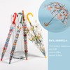MRTLLOA Kids Fox & Hedgehogs Clear Bubble Umbrella, Toddler Grip