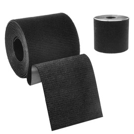 wlertcop Gewebe Reparaturband,Flicken für Möbel,Risse oder Löcher in Stoff,Zelt,Gewebe Reparaturband für Segeltuch,Markise,5x160cm Selbstklebend Stoff,Strapazierfähig,Wasserdicht und Waschbar,Schwarz