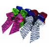Animal Print Hair Bows, Lime/BLK