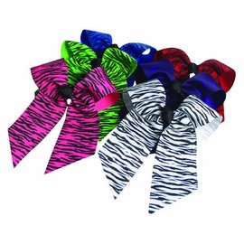 Animal Print Hair Bows, Lime/BLK