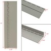 Generic Classic Aluminum Gray Glossy 12 x 3 1/4 Inch