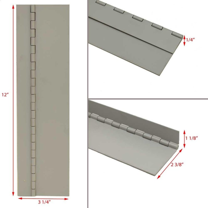 Generic Classic Aluminum Gray Glossy 12 x 3 1/4 Inch