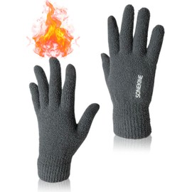 SONEKINE Winter Gloves for Men and Women, Cozy & Accurate Touch Screen Texting Gloves - 1 Pair, Microfiber Gloves for Cold Weather
