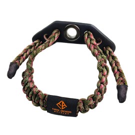 550 Paracord Bow Wrist Sling - Compound Bow Stabilizer & Hand Loop Carrier for Bow Hunting - Adjustable Wrist Strap with Durable Leather Yoke, Strong Metal Grommets - Archery Accessories & Gear