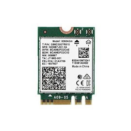 ASHATA WiFi Tarjeta Inalámbrica de 1730 Mbps 9260NGW NGFF, Alta Velocidad, 2,4 G + 5 G Doble Banda 802.11ac Bluetooth 5.0 Módulo de Tarjeta Inalámbrica, Soporte