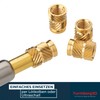 Turmberg3D - Gewindeeinsatz M2.5 (50 Stück) / M2,5x4 Messing Gewindebuchsen/Einschmelzmutter