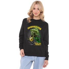 Popfunk SpongeBob Movie 2025 Poster Women's Crew Sweatshirt, Black, X-Large