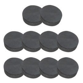 PATIKIL Rubber Solid Discs Washers, 10 Pcs Anti-Vibration Spacer 15mm OD x 5mm Thick Rubber Round Gasket Pad Bushings Spacer Washer for DIY Gasket Craft, Black