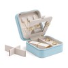 Vlando Small Travel Jewelry Box Organizer - Mirrored Jewelries Necklaces