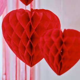 5 Liebesgeflüster Heart Shape Honeycomb Balls