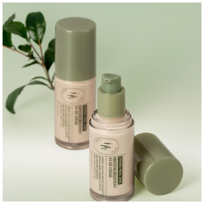 HEVE BLUE Derma Heal Zinc Matcha Recovery BB Cream 30ml,