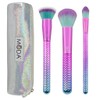 MODA Full Size Prismatic Base Face 4pc Makeup Brush Set