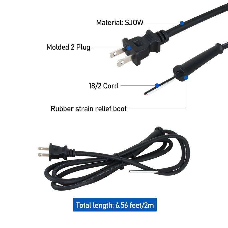 Power Tool Replacement Cord for Makita Craftsman Saw,with Stripped Ends