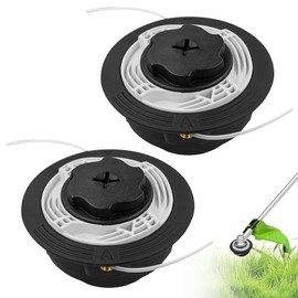 Lotvic Set of 2 mowing head Autocut, C6-2 line head replacement part, mowing head replacement lawn mower accessories, compatible with FS 38, 40, 45, 50, FSE 60, 71, 81, etc. for mowing and cleaning