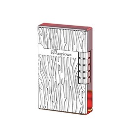 Vintage Lighter Cool Pipe Lighters Refillable Butane Lighters Side Wheel Lighters Unique Lighter Gifts for Outdoor Camping Men's Gifts (Silver)