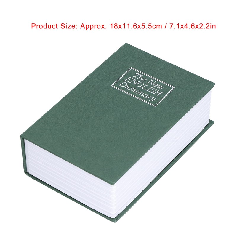 Alvinlite Book Safe with Combination Lock, Simulation Dictionary Book Safe