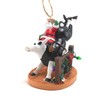 Cape Shore Santa Riding Bull Ornament, 3.5-inches, Multicolor, Resin