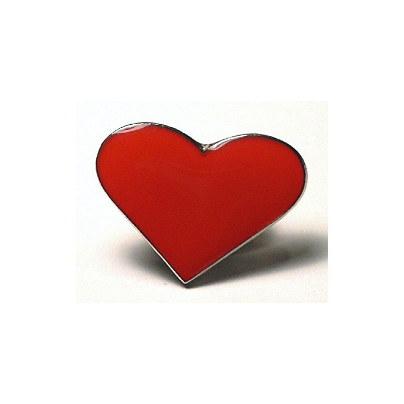 Metal Enamel Pin Badge Brooch Red Love Luv Heart
