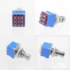 2-Pack Momentary Foot Switch, Off-(ON) 3PDT 9Pin 12mm/0.47" Heavy Duty