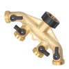 G3/4 4‑Way Water Hose Splitter Garden Hose Adapter Watering Connector