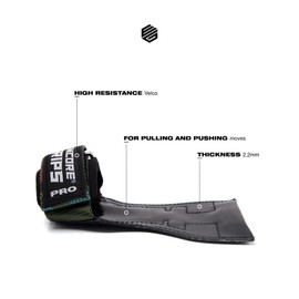 Professional Grips Lifting Straps with Wrist Hand Bandage for Fitness Bodybuilding Weight Lifting Strength Training Lifting Weights Training Gloves Handles Gym Equipment (M, Camouflage)