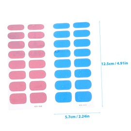 Baluue 12sheets Glitter Nail Art Decals Decorative Manicure Stickers for Women Colors of Color Nail Stickers Easy to Use for Festivals and Special Occasions