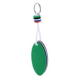 Fenteer Surfboard Shaped Floating Keyring Water Buoyant Key Ring Chain Marine Sailing Boat Float, Green & Orange, 8 x 3.5cm