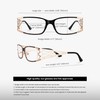 VOOGLAM Blue light Glasses for Women Men Black Frame Eyeglasses