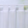 Joyswahl “Julie” Short Voile Curtain with Tabs and Satin Ribbon