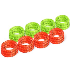12 Pack AL2420PD Replacement Twisted Trimmer Line Compatible with All EGO 15-Inch String Trimmers Weed Eater, Dual Color Pre-Cut 0.095" 168Ft Weed Wacker String line for EGO Trimmers String