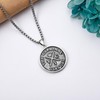 CUPENDA Memento Mori Necklace 925 Sterling Silver Gothic Skull Memento