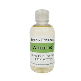 Simply Essential Athletic Massage oil with Rosemary, Eucalyptus, Thyme & Pine 100ml Natural Aromatherapy to soothe sports aches and pains