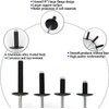 60pcs Black Large Flange Blind Rivets, Aluminum,Flange Diameter 5/8" (16