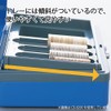 カール事務器 手提げ金庫 小型 キャッシュボックス B7 ブルー CB-8100-B