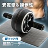 Iris Plaza Abdominal Roller with Mat for Abs, Muscle Training,