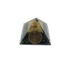Black Tourmaline Flower Orgone Pyramid orgonite Pyramids/Crystal Chakra Energy Generator