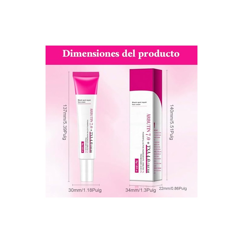 Txa Cream Crema Manchas Faciales Arbutin Aclaramiento Piel Oscuras Pecas