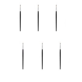 6 Pcs Eyeliner Brushes Fine Point Thin,Portable Eye Gel Foundation Brush Water Activated Graphic Cosmetic Liner Wands for Eyes Makeup Tools