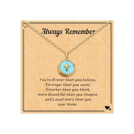 Gold Cross Necklace for Women Baptism Gifts First Communion Gifts Christen Gifts for Women Confirmation Necklaces