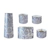 Pottery Modern Buddhist Tools Set of 5 "Yui Hana" (Round