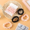 12Pcs Satin Elastic Hair Scrunchies, Silk Satin Hair Ties Elastics