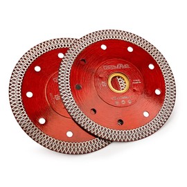 Casaverde 2Pcs/Lot 4.5" Super Thin Porcelain Tile Blade Diamond Cutting Blade for Porcelain Granite Marble Ceramic Tiles