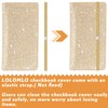 LOLOMLO Glitter Bling Checkbook Cover for Girls RFID Blocking Standard