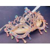 Masquerade Mask for Women, Rainbow Crystal Mask Rhinestone, Venetian Party,