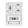 4 x 'Cassette Tape' Temporary Tattoos - Water Resistant, Skin-Safe,