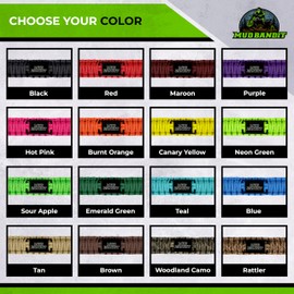 Custom Paracord ATV Handlebar Mud Strap for Four Wheeler, Quad, Premium Off-road Mudding Accessories