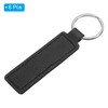 PATIKIL Sublimation Key Ring Blanks 6 Pieces PU Leather Key