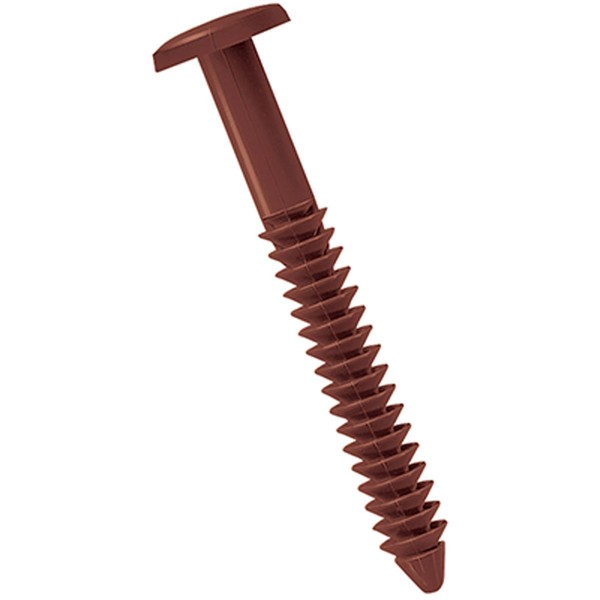 Ekena Millwork LVSL0012RD 3" Lifetime Vinyl Shutter-Lok's (12/Bag), Burgundy Red
